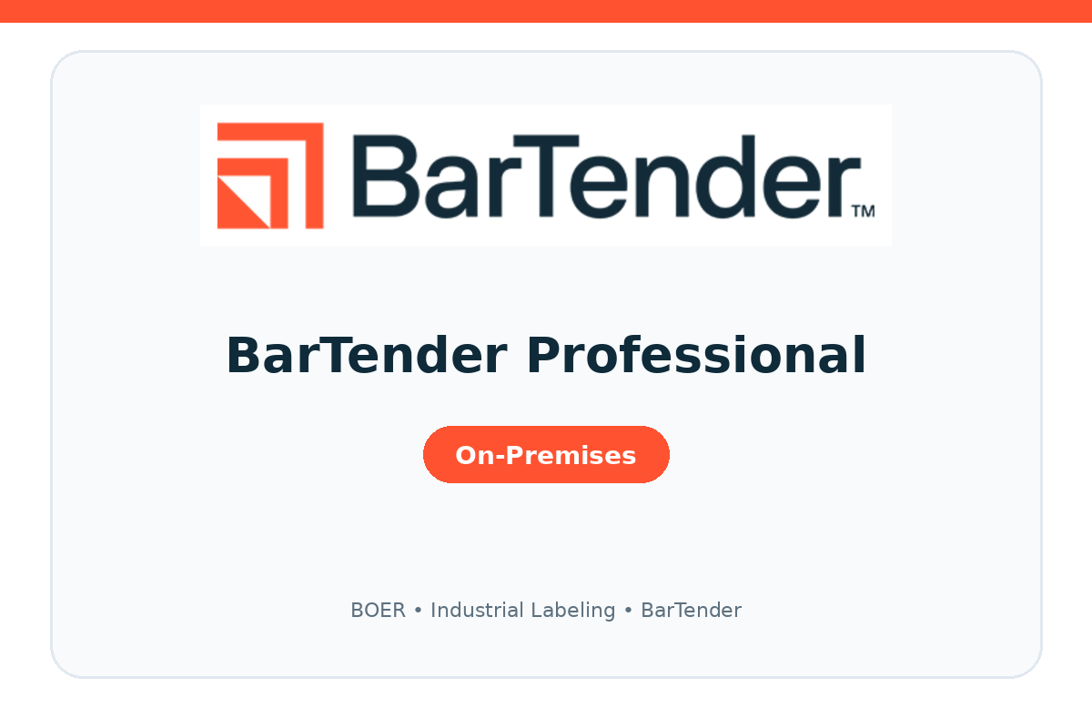 BarTender Professional