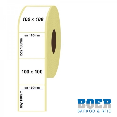 100mm x 100mm Termal Etiket