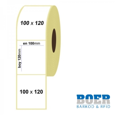 100mm x 120mm Kuşe Etiket