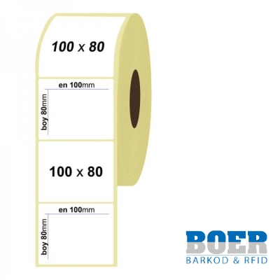 100mm x 80mm Termal Etiket