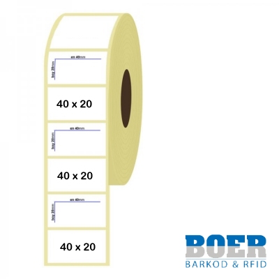 40mm x 20mm Termal Etiket