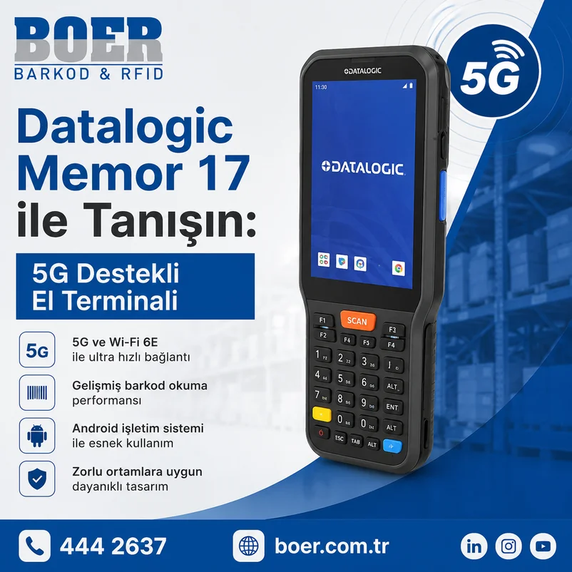 Datalogic Memor 17 ile Tanışın: 5G Destekli El Terminali