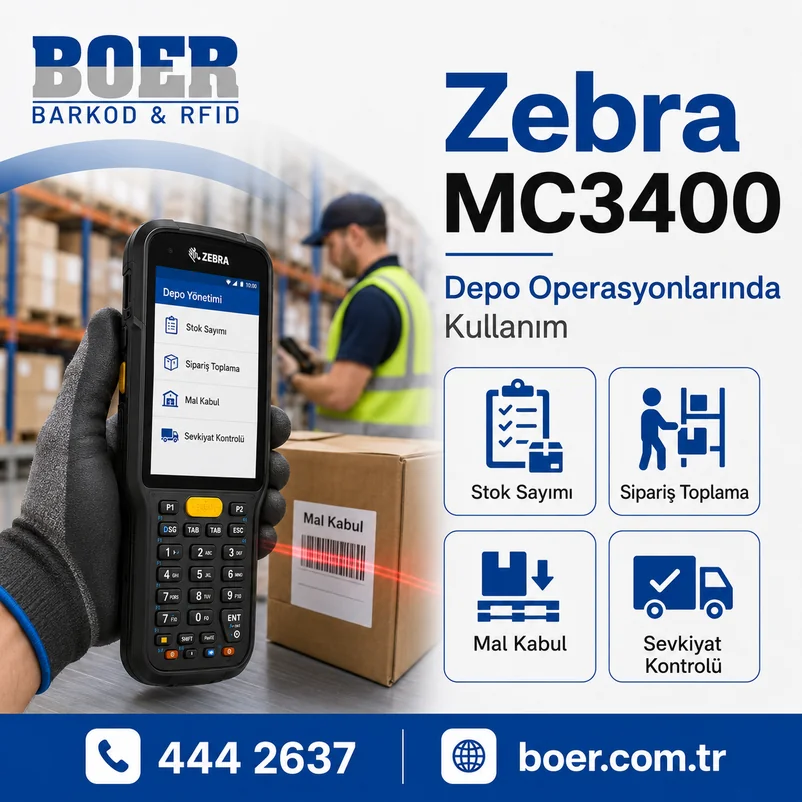 Zebra MC3400 Depo Operasyonlarında Nasıl Kullanılır